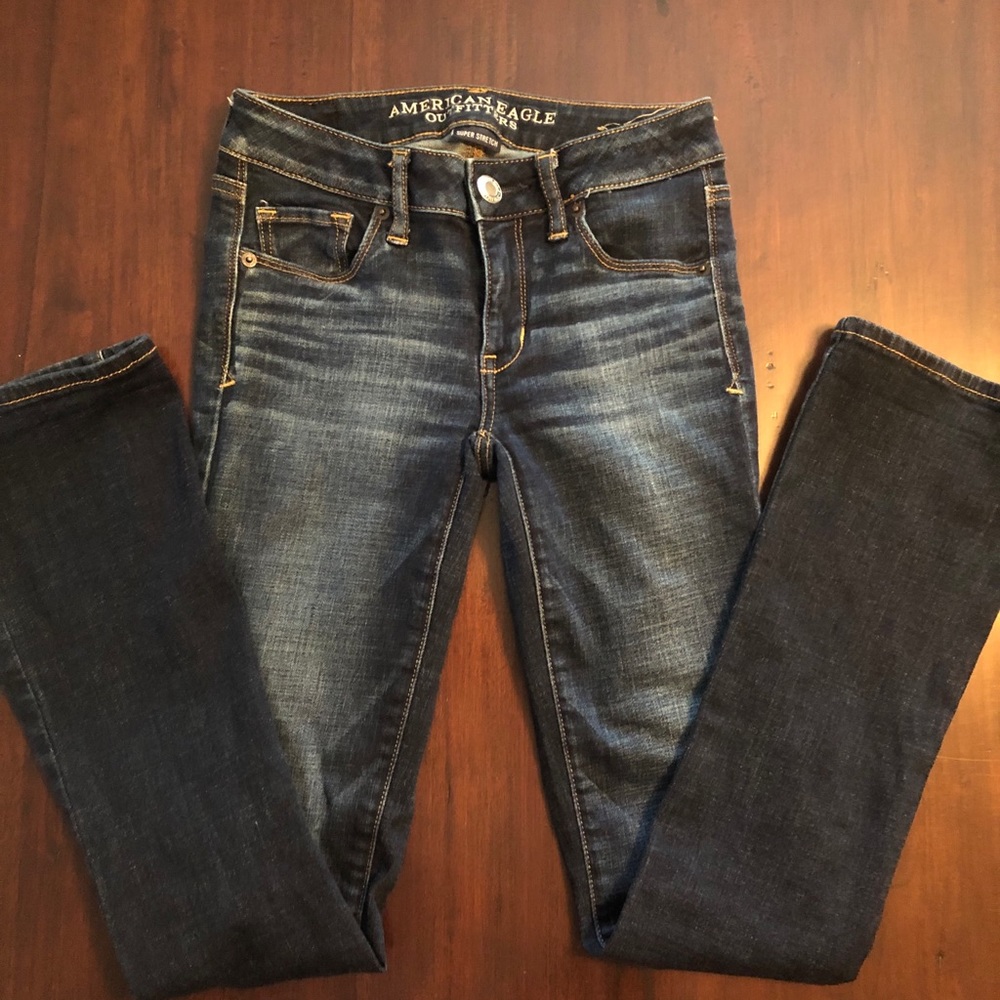AE stretch jeans.